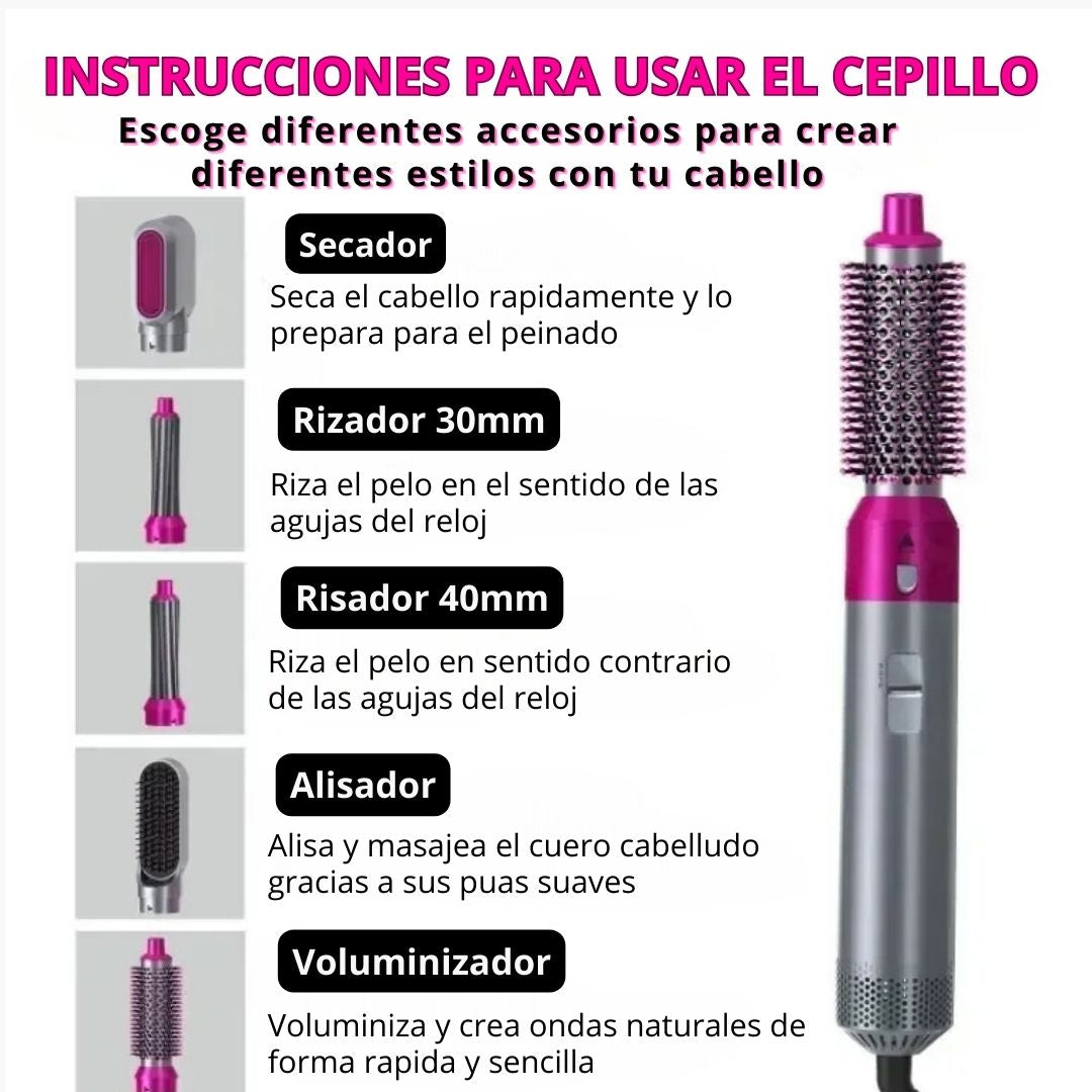 Moldeador De Pelo Secador 5 en 1