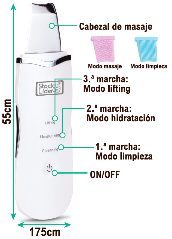 Limpiador facial ultrasónico